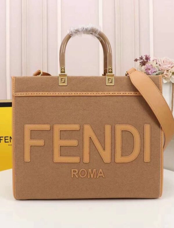 Fendi Sunshine Medium Felt Shopper Tote