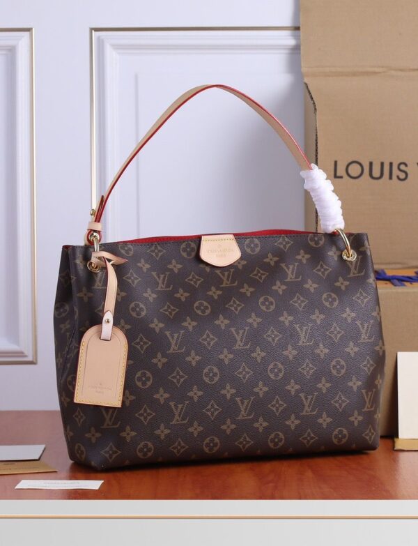 Louis Vuitton Graceful PM Monogram Canvas Shoulder Bag – Classic Brown