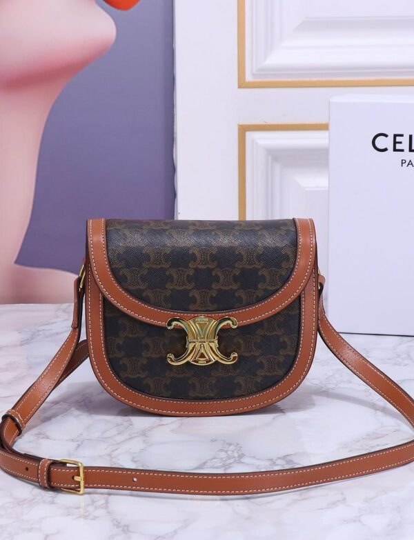 Blush Pink Top Handle Crossbody Bag – Luxury Gold Logo Mini Satchel