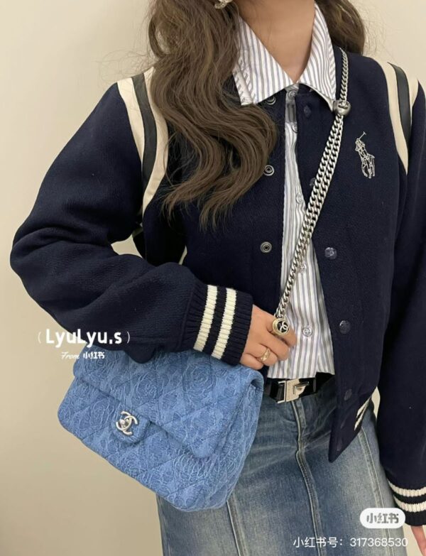 Chanel Light Blue Floral Flap Bag – Soft Feminine Luxury