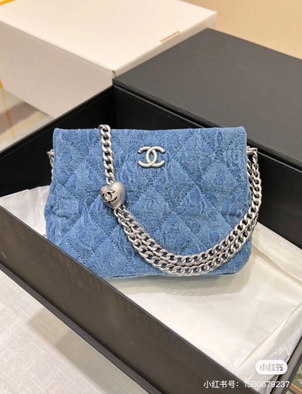Chanel Denim Quilted Chain Bag – Casual Luxury with Modern Style