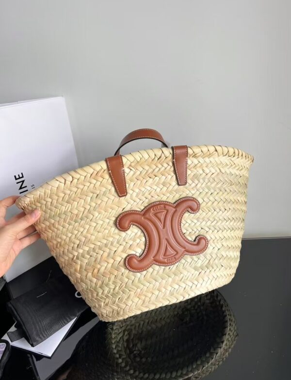 Straw Woven Summer Tote Bag – Beach Basket Handbag